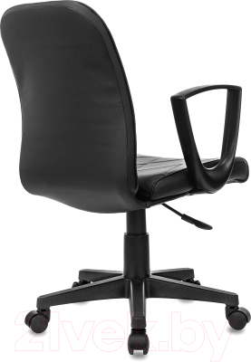 Кресло офисное Бюрократ CH-327 (черный экокожа)