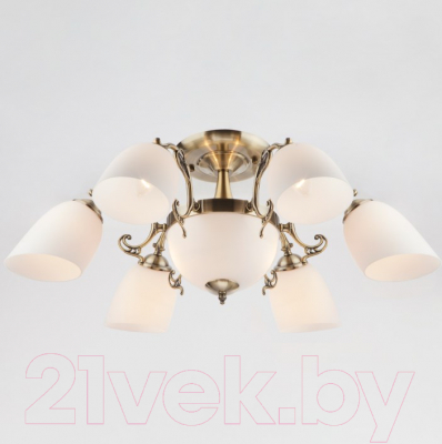 Люстра Евросвет Ariele 22010/6+2 (античная бронза)