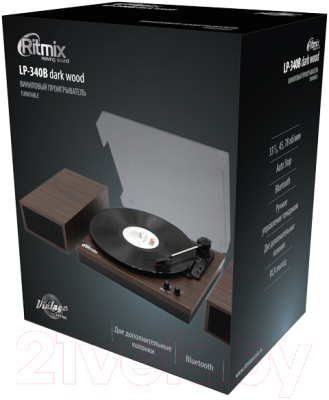 Проигрыватель виниловых пластинок Ritmix LP-340B