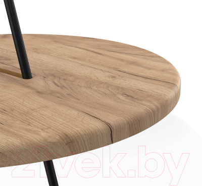 Журнальный столик Sheffilton SHT-CT36 (дуб тортуга/черный муар)