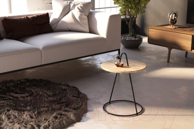 Журнальный столик Sheffilton SHT-CT36 (дуб тортуга/черный муар)