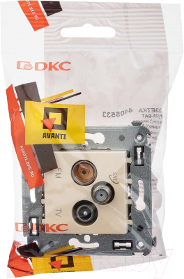 Розетка DKC Avanti TV-FM-SAT / 4405533