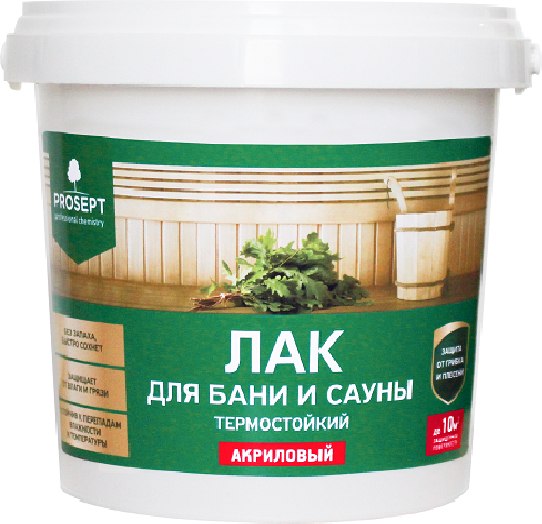 Лак Prosept Готовый состав для бани и сауны - фото