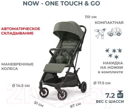 Детская прогулочная коляска Inglesina Now / AG84P0SPGRU