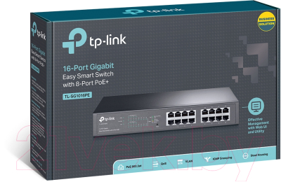 Коммутатор TP-Link TL-SG1016PE