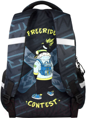 Школьный рюкзак Феникс+ Пингвин-сноубордист / 61258