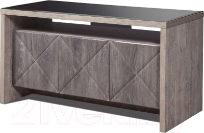 Тумба Мебель-КМК 3Д Монако 1 0673.9 (сосна натуральная/дуб шале графит) - фото