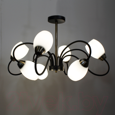 Люстра Элетех 21270В-2/8 НПБ 01-8х60-112 Е27 / 1005404906