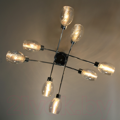 Люстра Элетех 21267-3/8 НПБ 01-8х40-110 Е14 / 1005404903