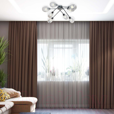 Люстра Элетех 21267-3/8 НПБ 01-8х40-110 Е14 / 1005404903