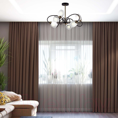 Люстра Элетех 21270В-2/6 НПБ 01-6х60-121 Е27 / 1005404905