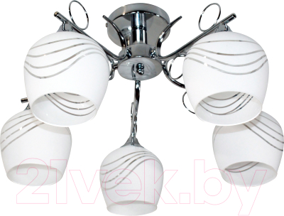 Люстра Элетех 21280-3/5 НПБ 01-5х60-158 Е27/ 1005404920 - фото