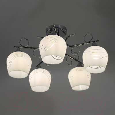 Люстра Элетех 21280-3/5 НПБ 01-5х60-158 Е27/ 1005404920