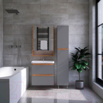 Шкаф-пенал для ванной Viant Марсель / VMAR300G-PEN