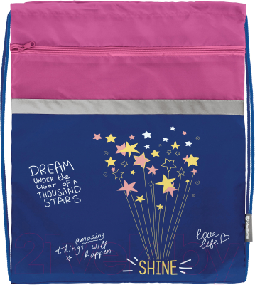 Мешок для обуви Schoolformat Shine Bright / МОБК-ШНБ - фото