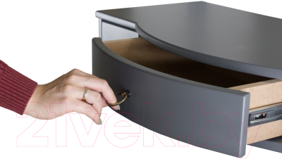 Консольный столик Мебелик Берже 15 (серый графит)