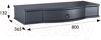 Консольный столик Мебелик Берже 15 (серый графит)