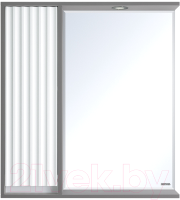 Шкаф с зеркалом для ванной Brevita Balaton 75 L / BAL-04075-01-Л - фото