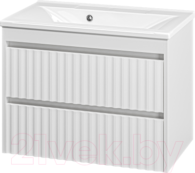 Тумба под умывальник Brevita Balaton 75 / BAL-06075-01-01П2Я - фото