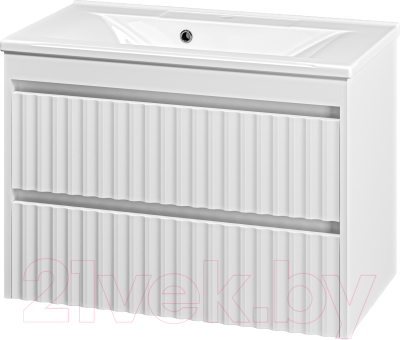 Тумба под умывальник Brevita Balaton 80 / BAL-06080-01-01П2Я - фото
