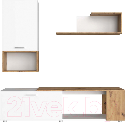 Горка НК Мебель Sviss / 71297247 (белый/дуб артизан) - фото