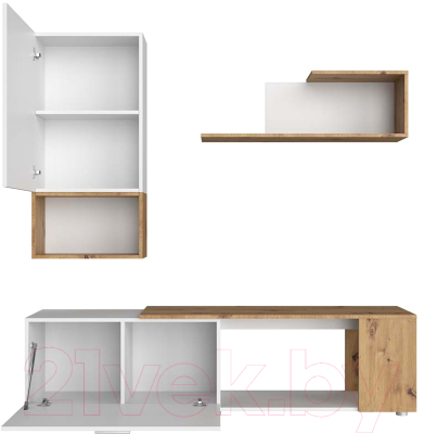 Горка НК Мебель Sviss / 71297247 (белый/дуб артизан)