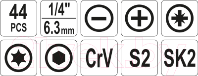 Универсальный набор инструментов Yato YT-39280