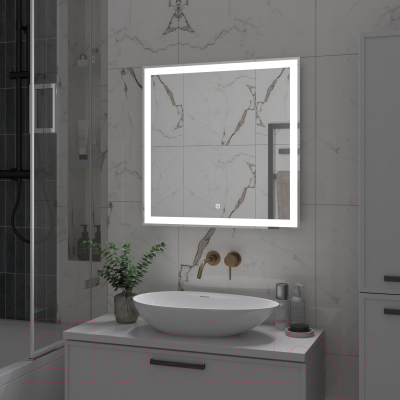 Зеркало Континент Clamm Led 70x70