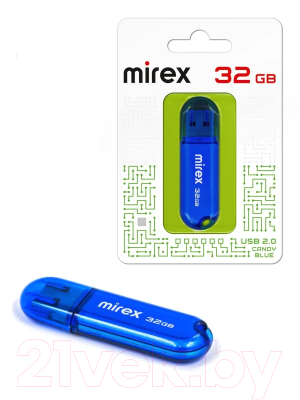 USB flash накопитель Mirex Candy Blue 32GB / 13600-FMUCBU32