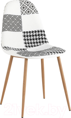 Стул Stool Group Валенсия SN OS-001P Patchwork Bw (пэчворк черно-белый) - фото