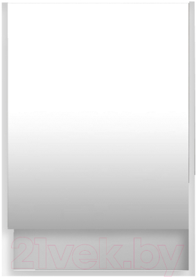 Шкаф с зеркалом для ванной Viant Мальта 50 / VMAL50BEL-ZSH - фото