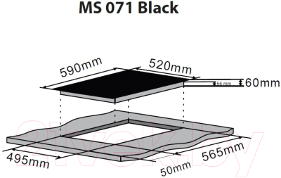 Индукционная варочная панель ZORG MS 071