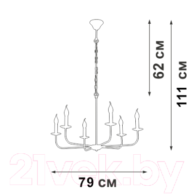 Люстра Vitaluce V3985-1/6