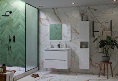 Тумба под умывальник ЗОВ Дион 90 / D90LWP0M9003MKV5 (белый матовый)