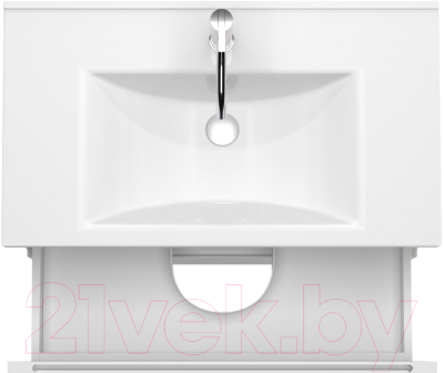 Тумба под умывальник ЗОВ Дион 100 / D100LWP0M9003MKV5 (белый матовый)