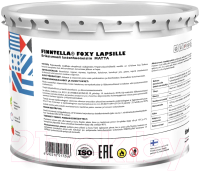 Краска Finntella Foxy Lapselli Matte Peura / F-50-1-3-FL210