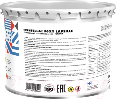 Краска Finntella Foxy Lapselli Matte Kartio / F-50-1-3-FL217