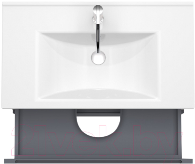 Тумба под умывальник ЗОВ Дион 60 / D60LAFM7015MKV5 (графит матовый)