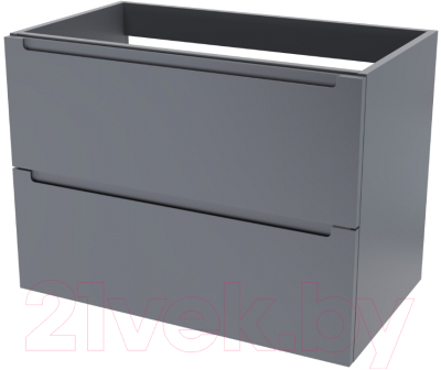 Тумба под умывальник ЗОВ Дион 70 / D70LAFM7015MKV5 (графит матовый) - фото