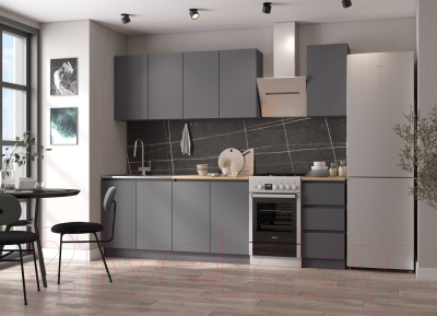 Кухонный гарнитур ДСВ Мори 2.0 (графит)