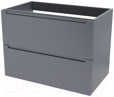 Тумба под умывальник ЗОВ Дион 80 / D80LAFM7015MKV5 (графит матовый) - фото
