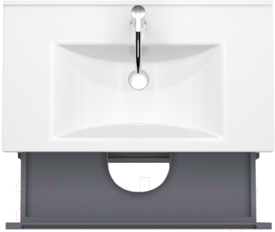 Тумба под умывальник ЗОВ Дион 80 / D80LAFM7015MKV5 (графит матовый)