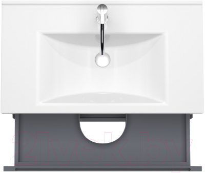 Тумба под умывальник ЗОВ Дион 90 / D90LAFM7015MKV5 (графит матовый)