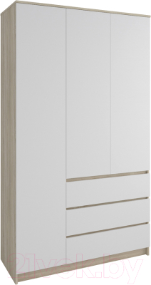 Шкаф ДСВ Мори МШ 1200.1 (сонома/белый) - фото