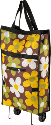 Сумка-тележка Рыжий кот ATB-03 Ромашки / 104583 - фото