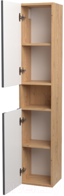 Шкаф-пенал для ванной ЗОВ Дион 150 / DP150LHO0M7015МKV5