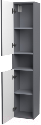 Шкаф-пенал для ванной ЗОВ Дион 150 / DP150LAFM7015MKV5