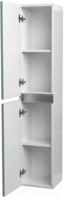 Шкаф-пенал для ванной ЗОВ Лира 150 / LP150MW0MAGVA (адриатик)