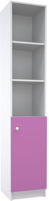 Стеллаж МДК Феникс СЛУФ-Р узкий 390x370x2000 (розовый) - фото