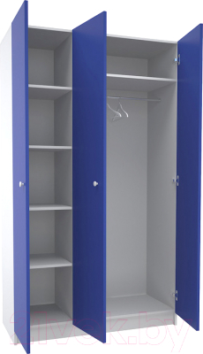 Шкаф МДК Феникс СК3Ф-С 3-х створчатый 1980x1200x490 (синий) - фото